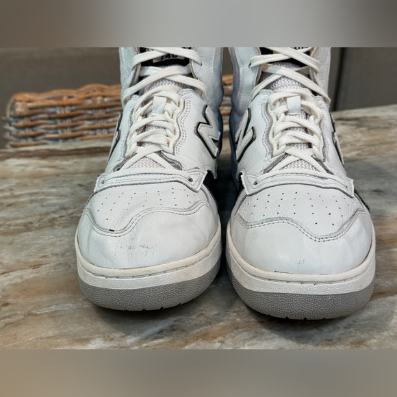 Men’s NEW BALANCE P740 James Worthy black/white high top sneakers- Size 12 - Picture 5 of 11